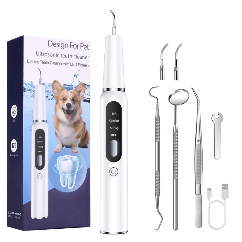 Dog Calculus Remover Pet Ultrasonic Tooth Cleaner Cat Tooth Cleaning Tool Artifact Tooth Cleaner Machine - Image 1